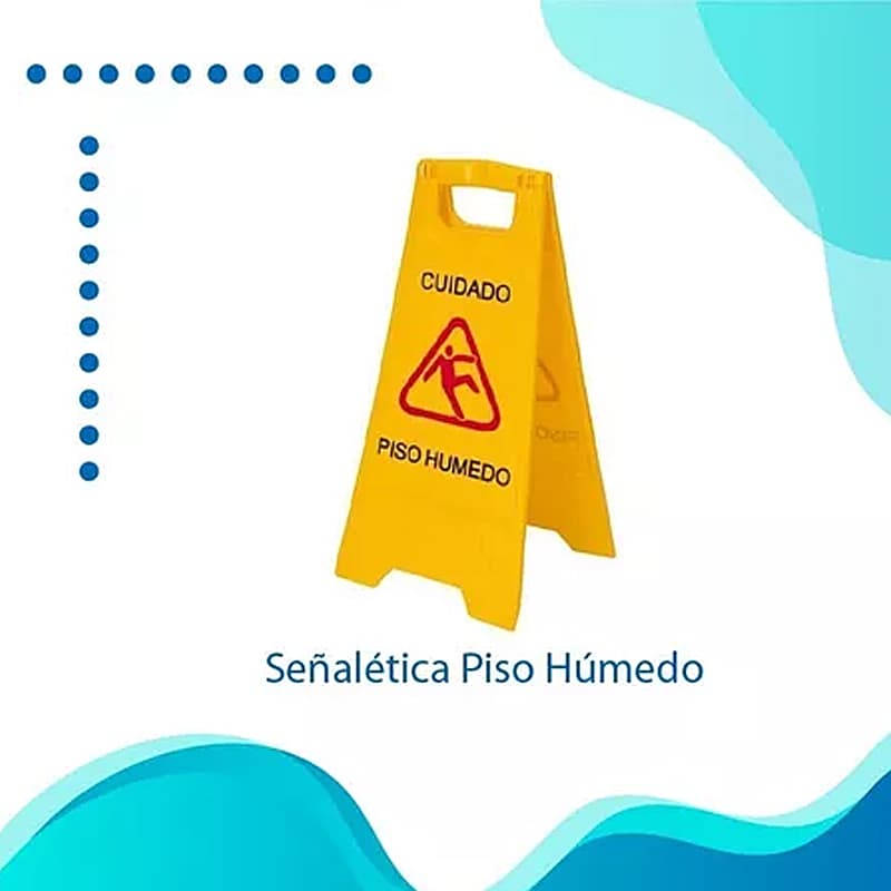 62*30cm 830g Señalética Piso Húmedo Amarilla — foto 2