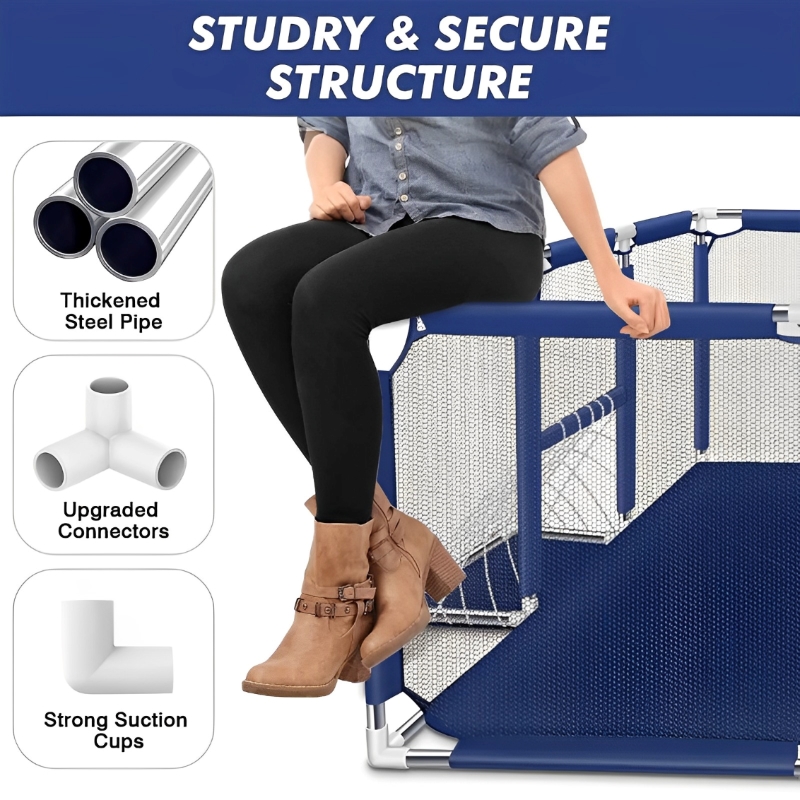 1.8m Corral Seguridad Bebes Con Aro De Basket El azul1.8M — foto 4