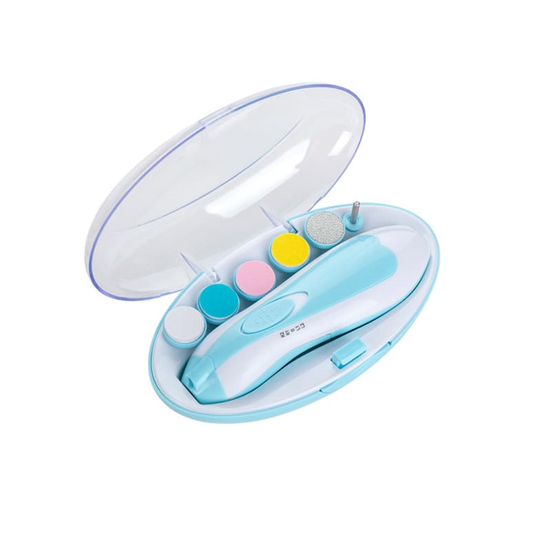 limadora de uñas para bebés con luz LED y baterías AA, de color azul — foto 6