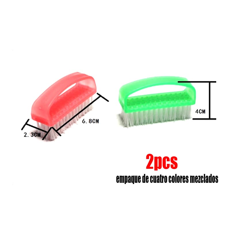 2 pcs Cepillos De Limpieza Cepillar Las Uñas Dedos Pies Y Manos — foto 1