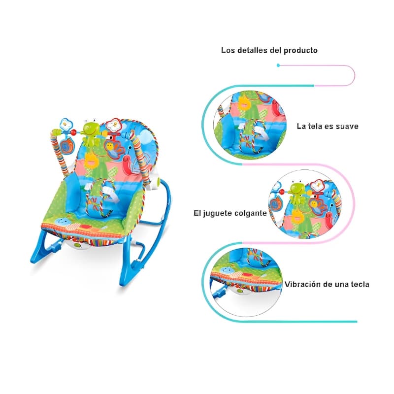 Silla Mecedora Musical Con Vibracion Para — foto 4