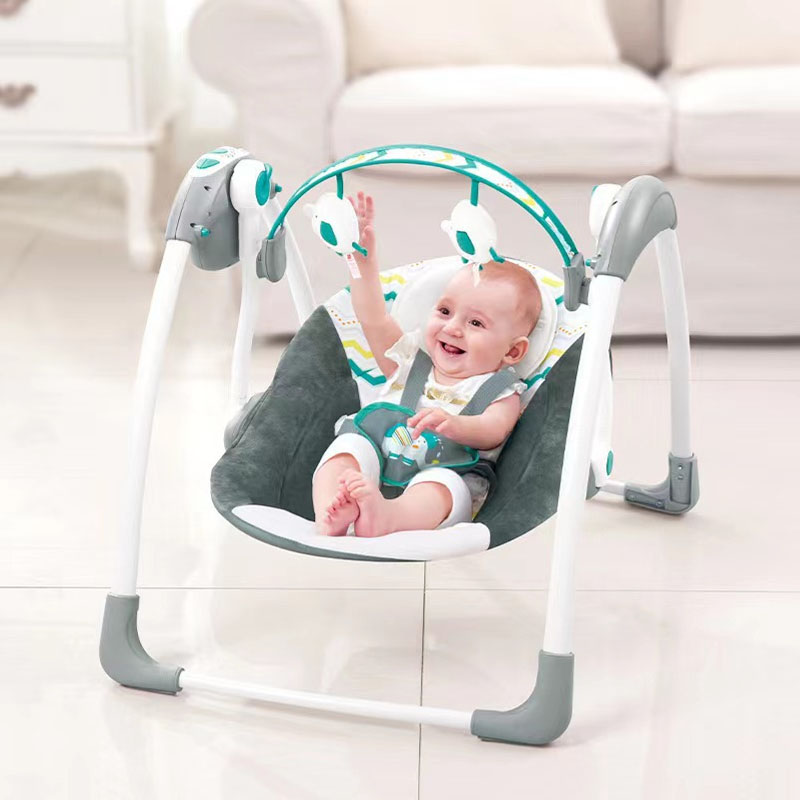 Silla mecedora para bebé Swing Verde — foto 2