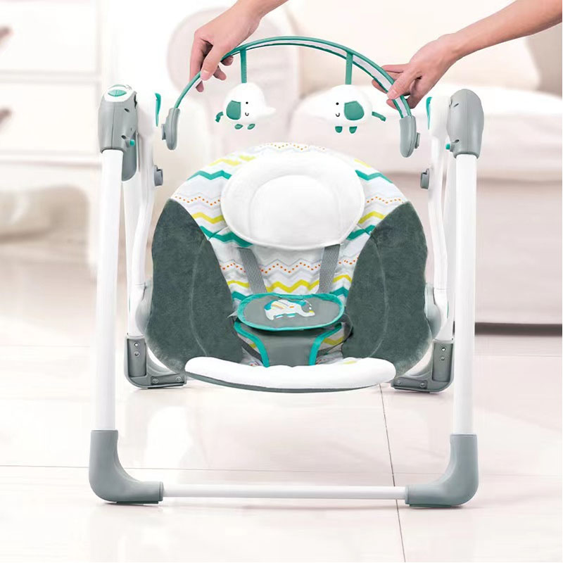 Silla mecedora para bebé Swing Verde — foto 3