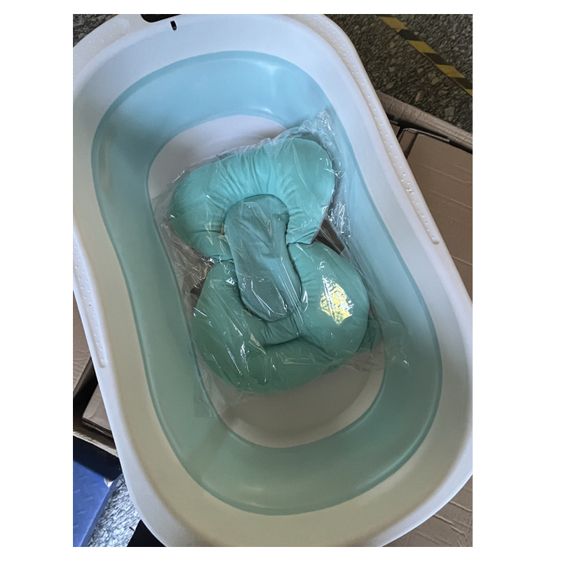 Tina De Bebe Bañera Plegable Con Termometro + Cojin Importad — foto 5