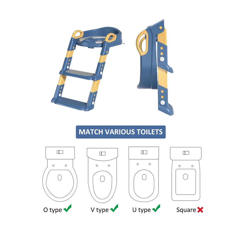 Asiento Adaptador Escalera Inodoro Wc Para Niños Acolchado — foto 4