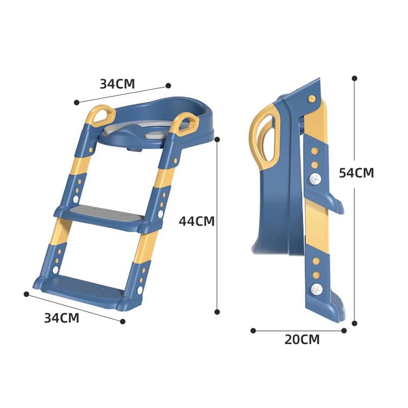 Asiento Adaptador Escalera Inodoro Wc Para Niños Acolchado — foto 3