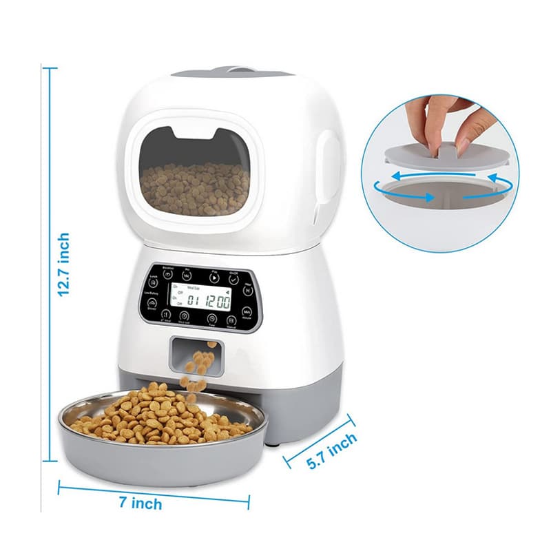 3.5L Robot Alimentador Automático Para Mascotas Dispensador — foto 2