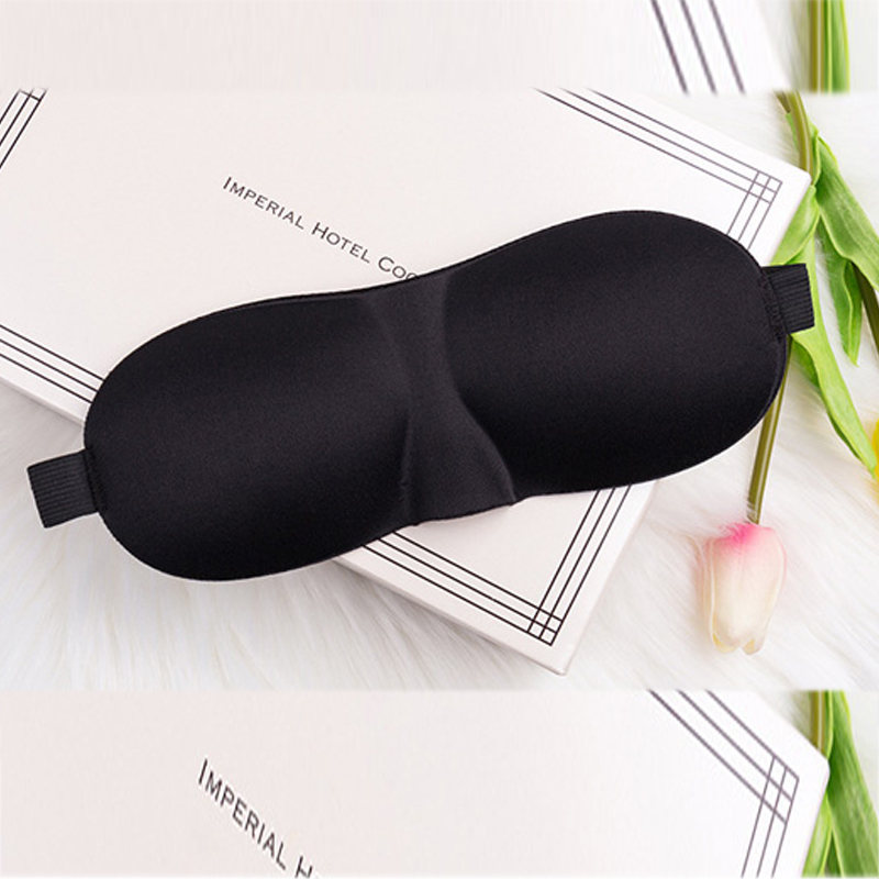 10pcs Nueva máscara de ojos 3D para dormir y viajar negro3D — foto 4