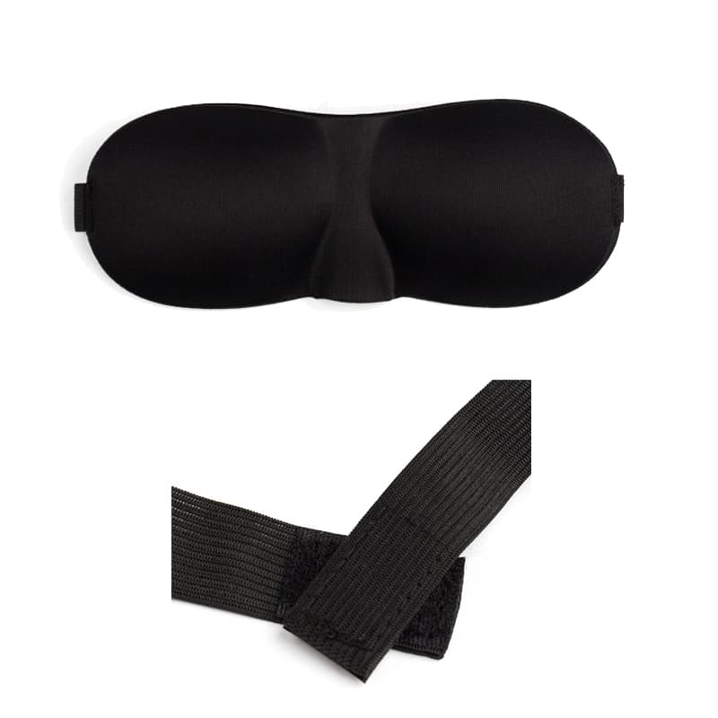 10pcs Nueva máscara de ojos 3D para dormir y viajar negro3D — foto 6
