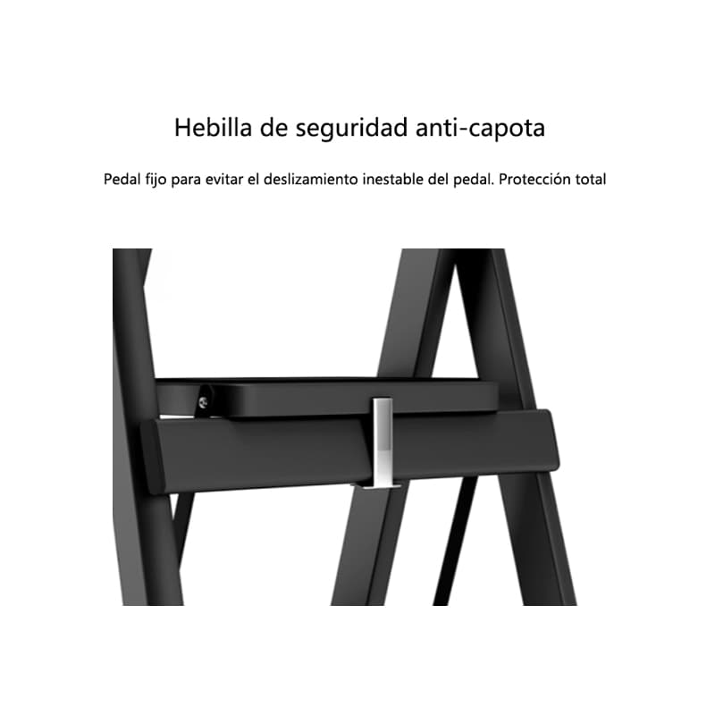 Escalera97*51*42cm de Hierro de 3 Peldaños en Color Negro3 — foto 2