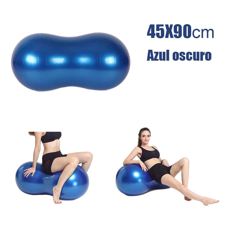 90X45cm azul oscuro bola de yoga de almendra. — foto 1