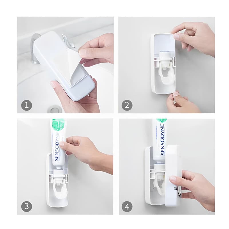 Dispensador Automático Pasta Dientes Porta Cepillo — foto 3