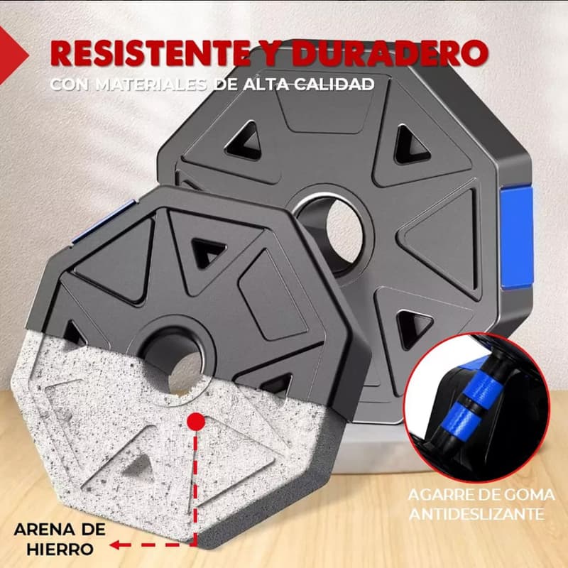 20Kg Mancuernas Ajustables Set De Total Fitnics 2en1 +barra Color Azu — foto 4