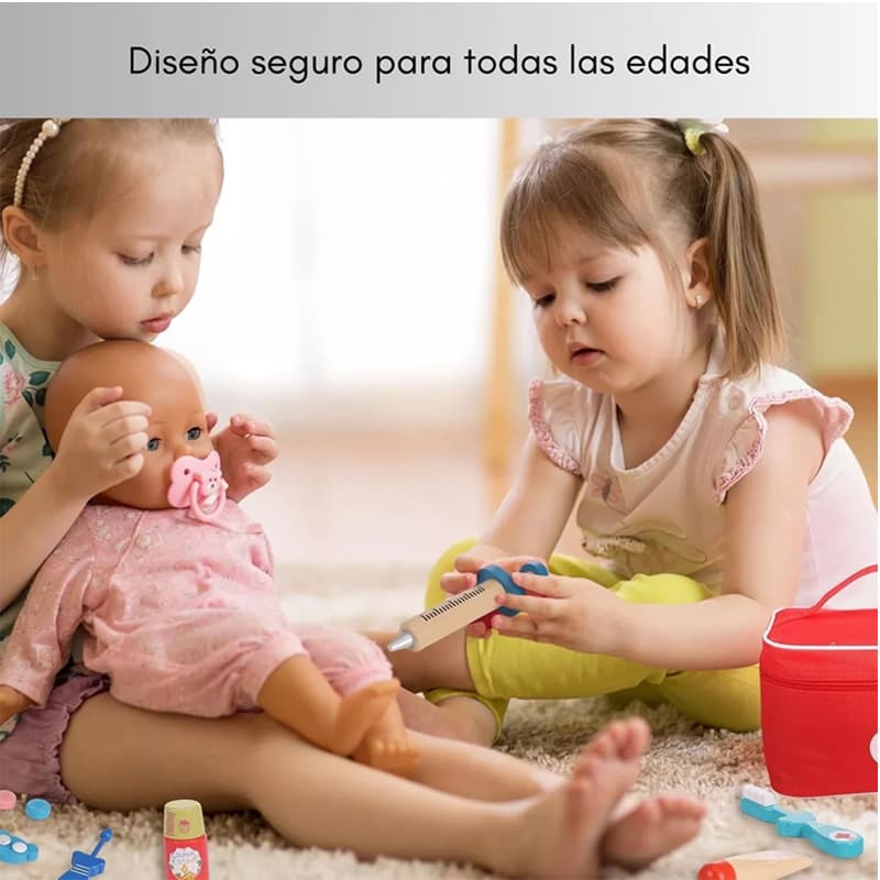Set Juego De Roles Doctor Juego Madera Niños. — foto 5
