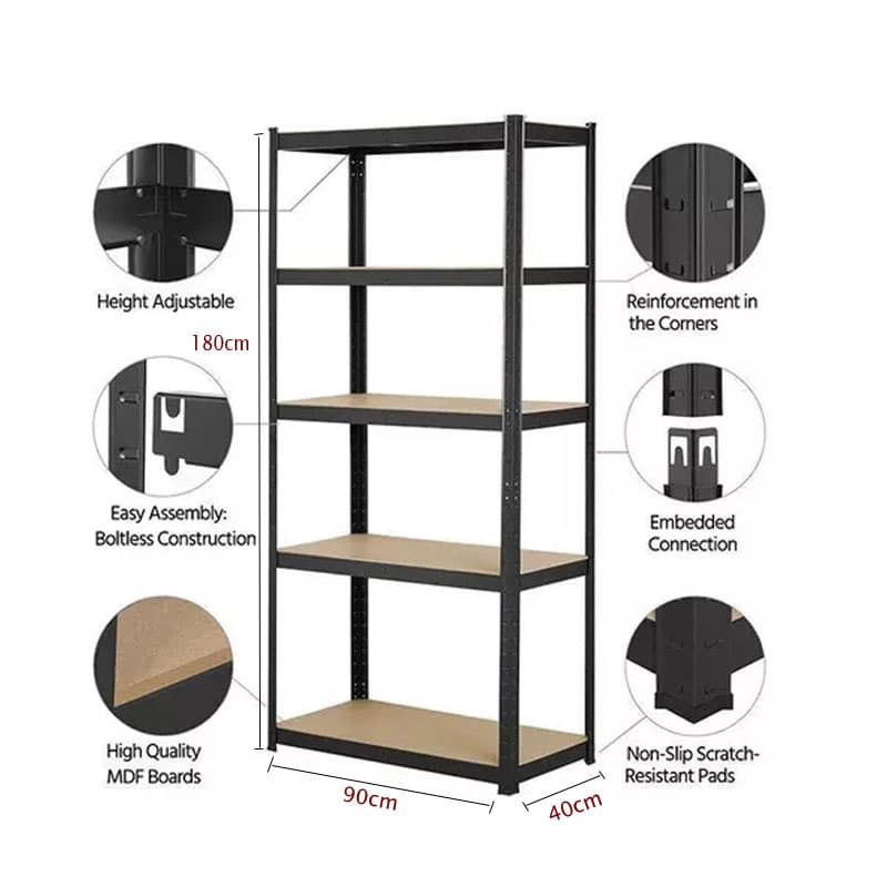 Estante Rack metalico 180x90x40 galvanizado — foto 1