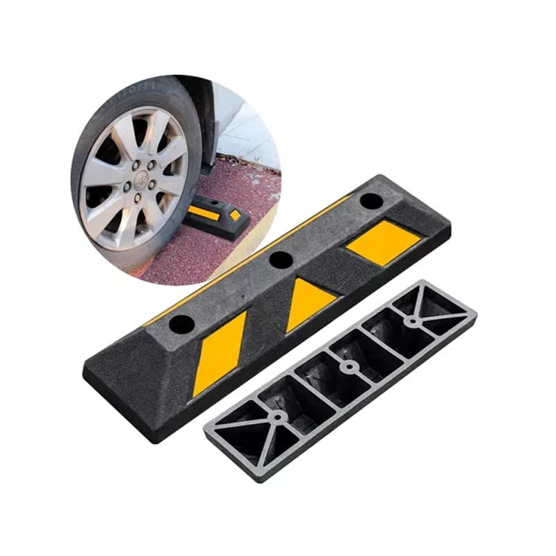60cm Tope De Estacionamiento Negro Amarillo Parking — foto 1