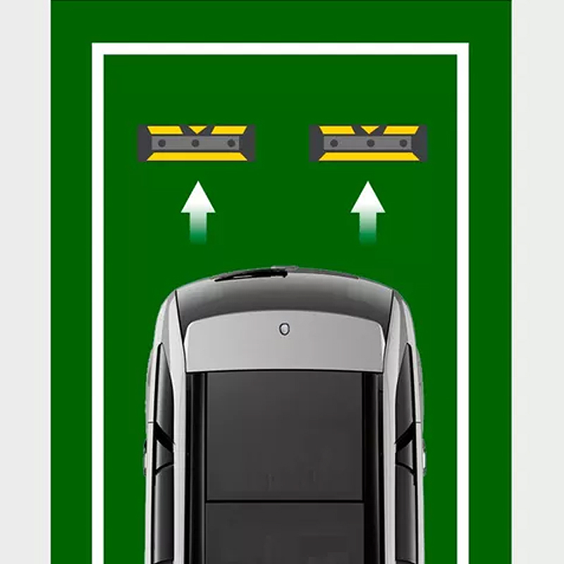 60cm Tope De Estacionamiento Negro Amarillo Parking — foto 3