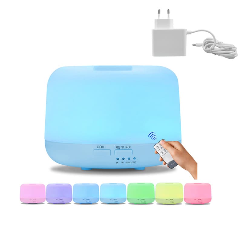 Ultrasónico LED 7 luces de color con control remoto humidificador 500ML LED — foto 1