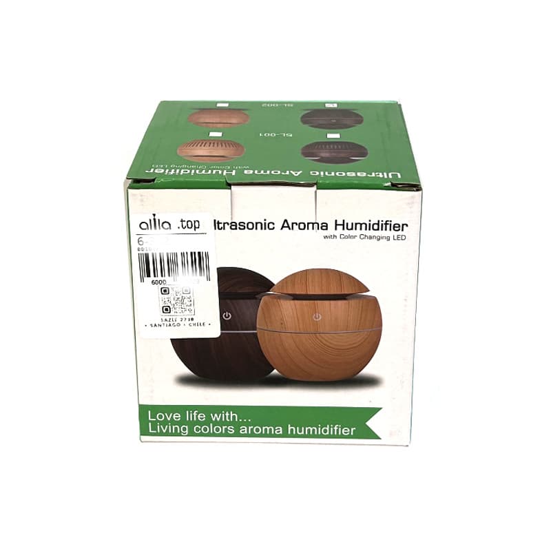 Humidificador purificador de aire difusor exterior madera color madera clara 130ML — foto 5