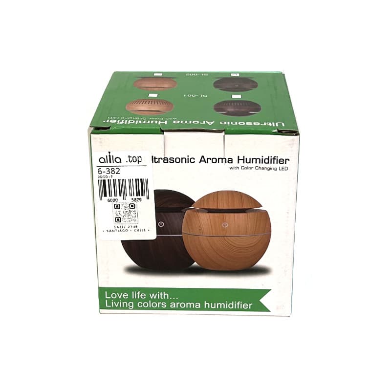 Humidificador purificador de aire difusor exterior madera color madera oscuro 130ML — foto 6