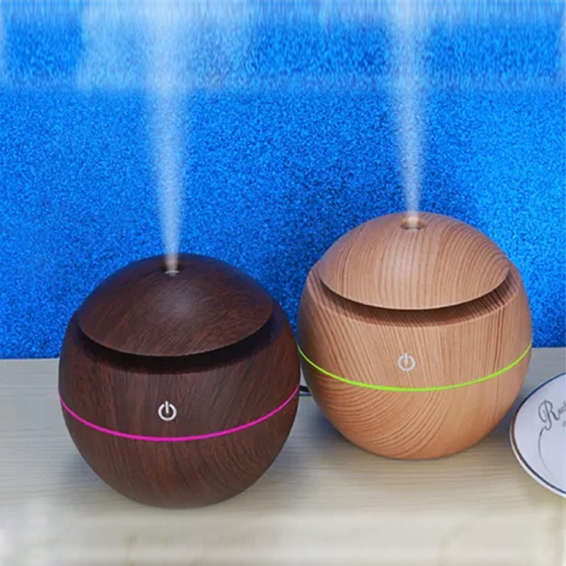 Humidificador purificador de aire difusor exterior madera color madera oscuro 130ML — foto 5