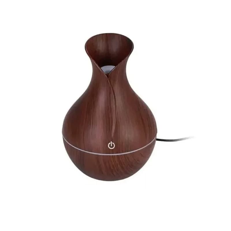 Humidificador de aire pequeño color madera oscuro 130ML — foto 5