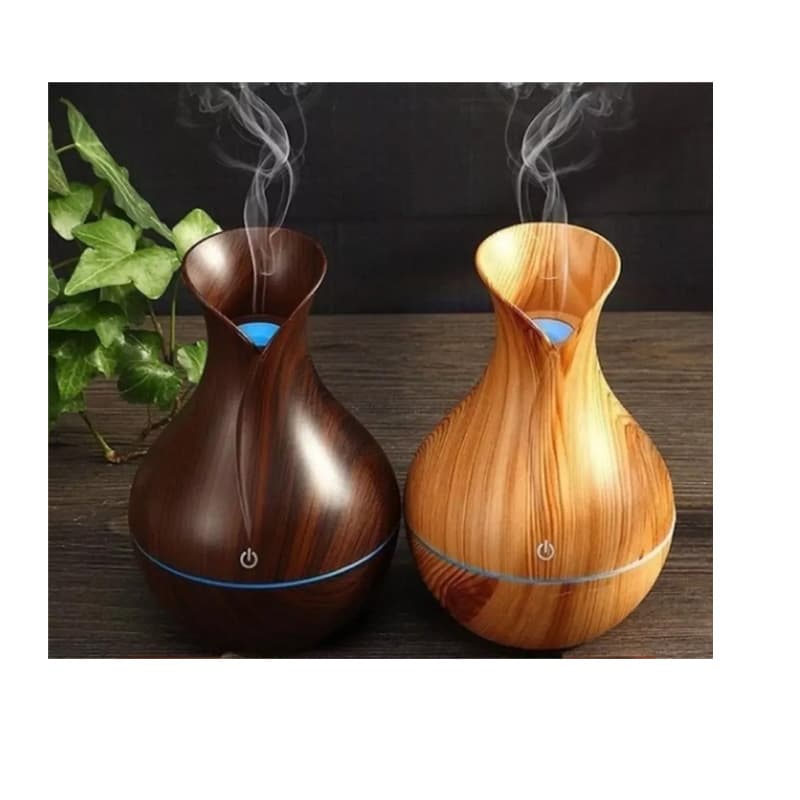 Humidificador de aire pequeño color madera oscuro 130ML — foto 7