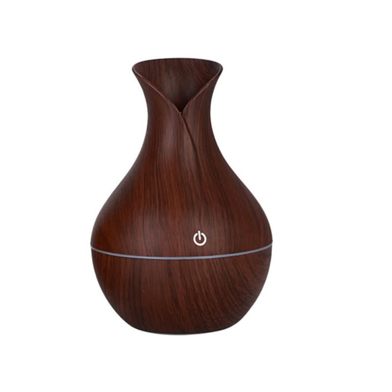 Humidificador de aire pequeño color madera oscuro 130ML — foto 1