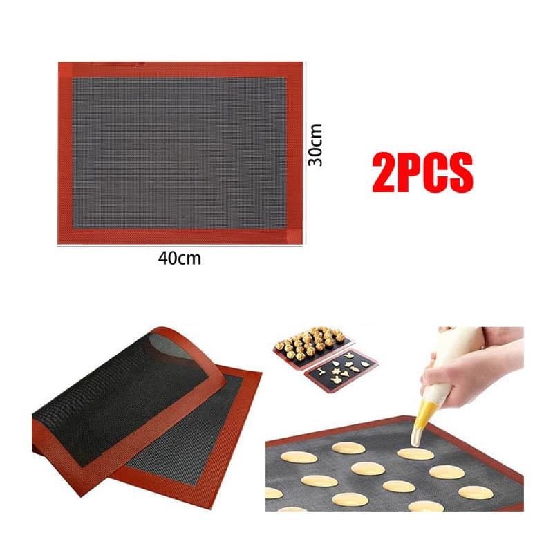 Pack 2 Lamina De Silicona Tapete Horno Microperforado 30x40cm. — foto 1