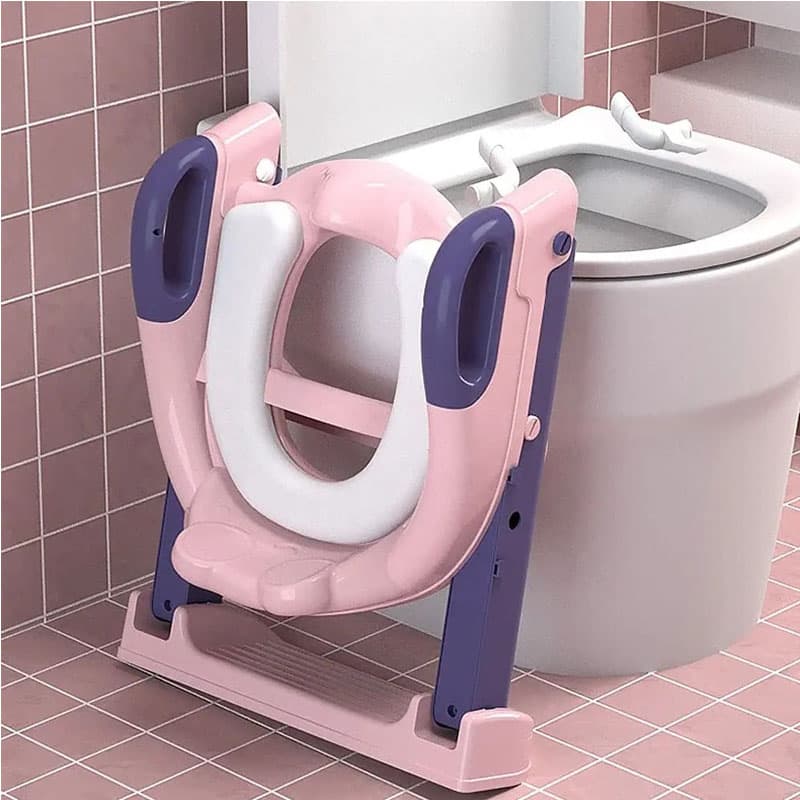Asiento Adaptador Escalera Inodoro Wc Para Niños Sin Cojin — foto 3
