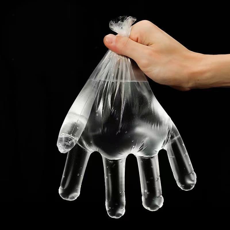 100 guantes de PE transparentes, talla universal 100PE — foto 7