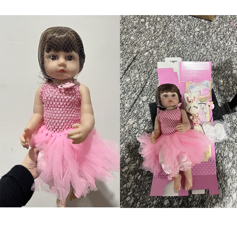 Mueca Reborn Bebé Realista De Silicona Lavable 55cm — foto 5