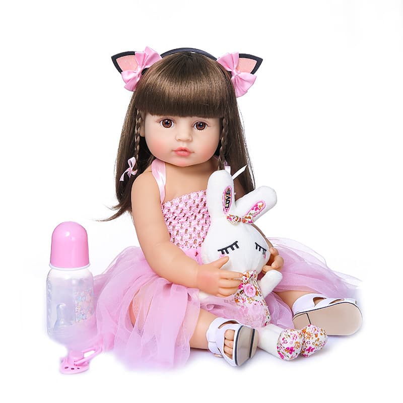 Mueca Reborn Bebé Realista De Silicona Lavable 55cm — foto 1