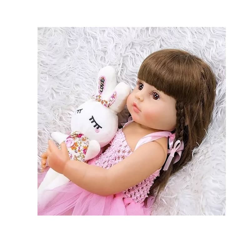 Mueca Reborn Bebé Realista De Silicona Lavable 55cm — foto 4