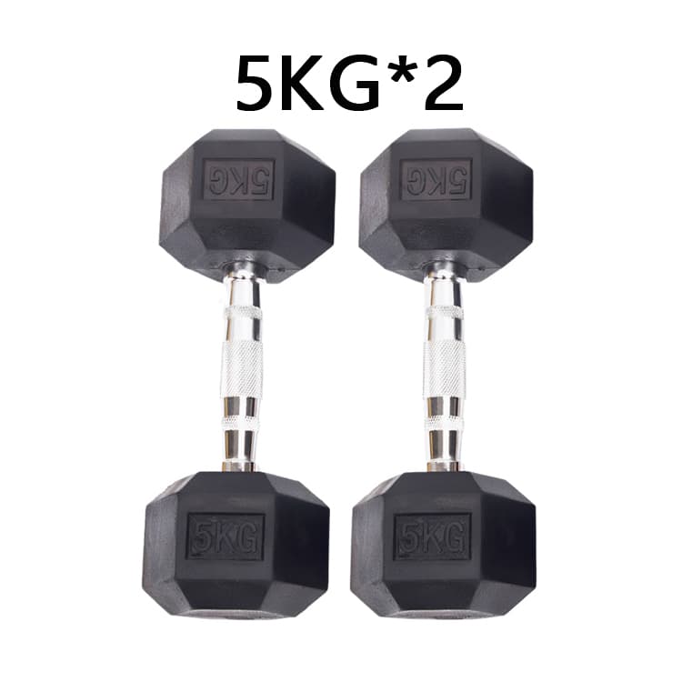 5Kg*2Mancuernas Hexagonal De Engomada — foto 1