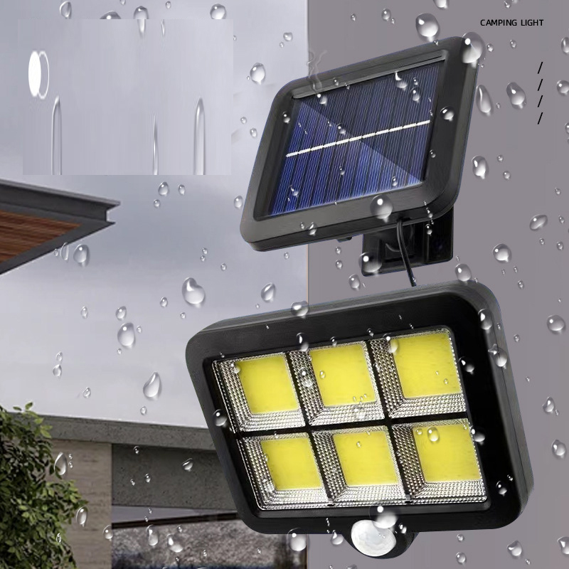 Lámpara Led Solar Con Sensor De Movimiento 6cob — foto 2