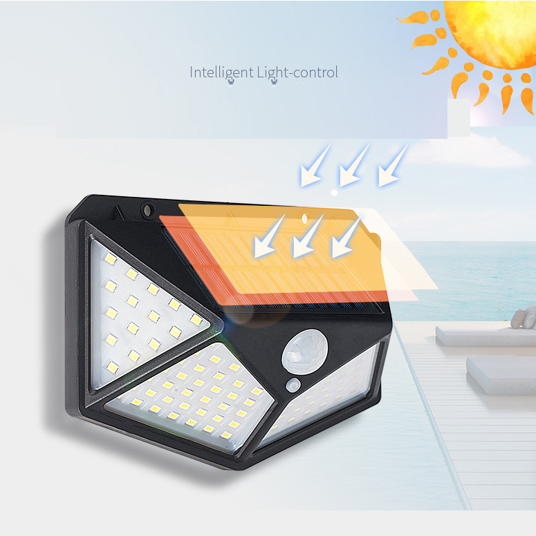 Foco Iuminarias Roro Led Solar Sensor Luces Focos Solares 100 Led Recargables — foto 1