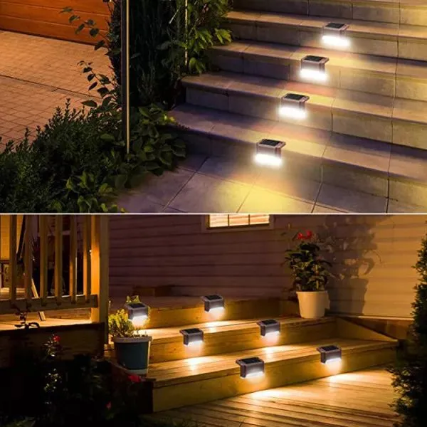luz solar de escalera 4pcs Luz Cálida — foto 3