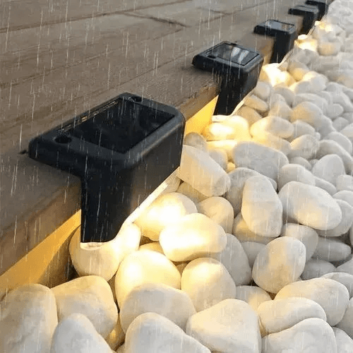 luz solar de escalera 4pcs Luz Cálida — foto 4