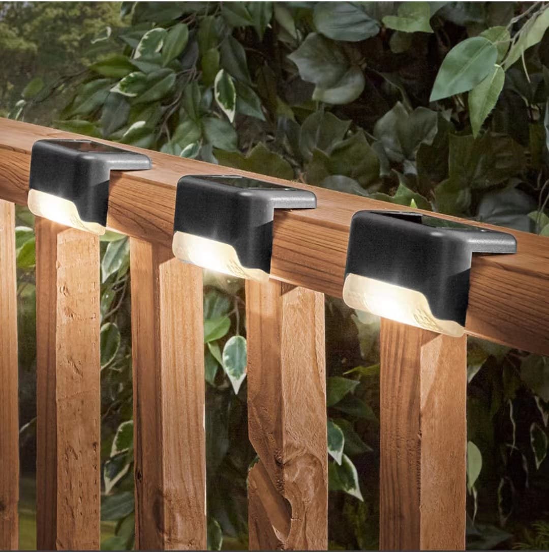 luz solar de escalera 4pcs Luz Cálida — foto 1