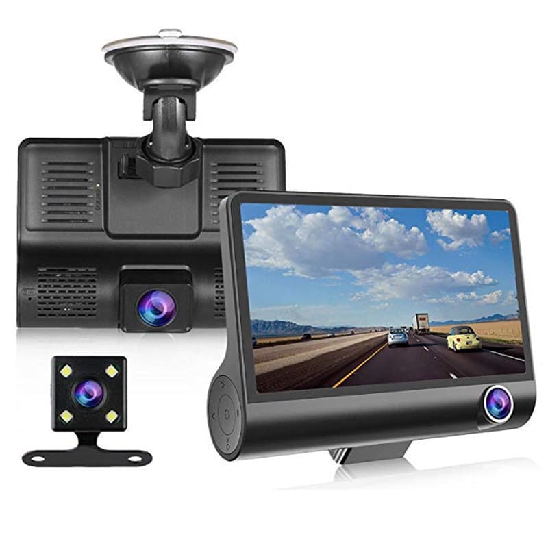 Cámara Para Auto 3 En 1 Frontal Trasera Y Tablero 1080p Hd — foto 2