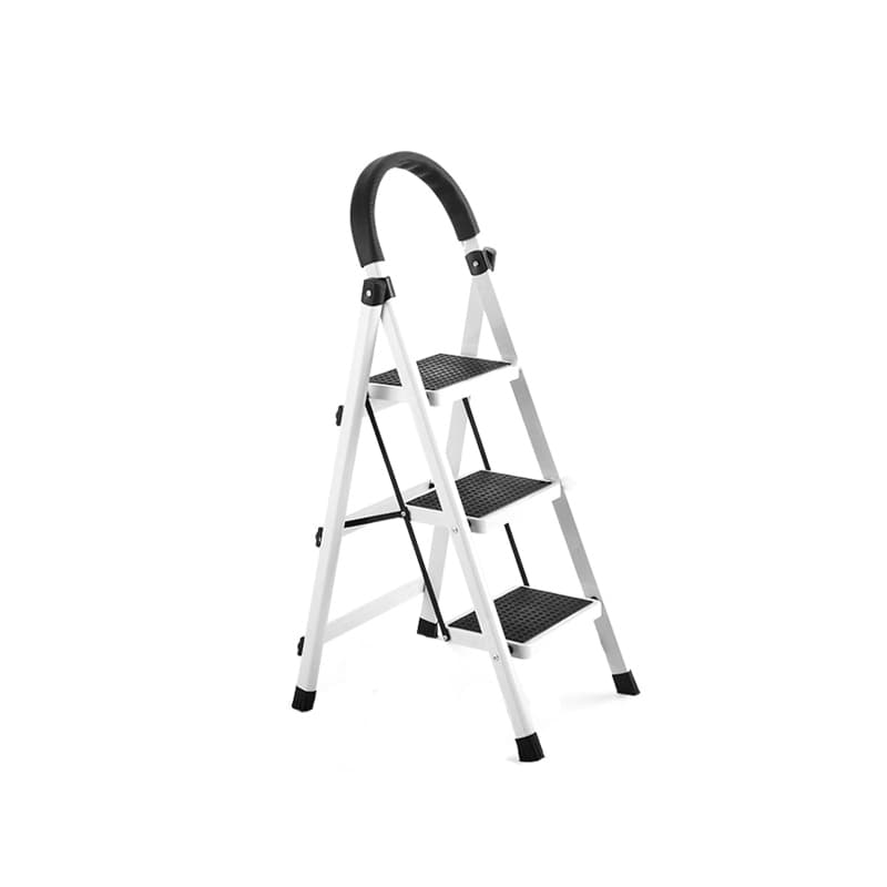 Escalera97*51*42cm de Hierro de 3 Peldaños en Color Blanco3 — foto 1