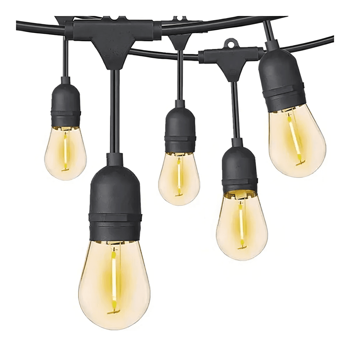 10M Guirnalda Solar Exterior Homely Vintage E27 Impermeables — foto 2