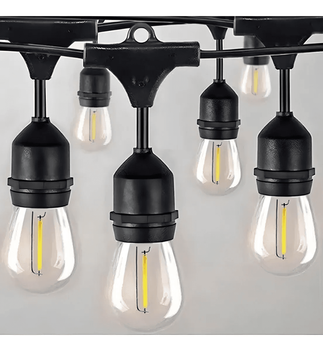 10M Guirnalda Solar Exterior Homely Vintage E27 Impermeables — foto 5