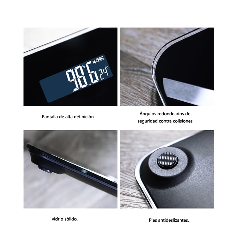 Báscula electrónica inteligente 180kg, Bluetooth APP y recargable — foto 4