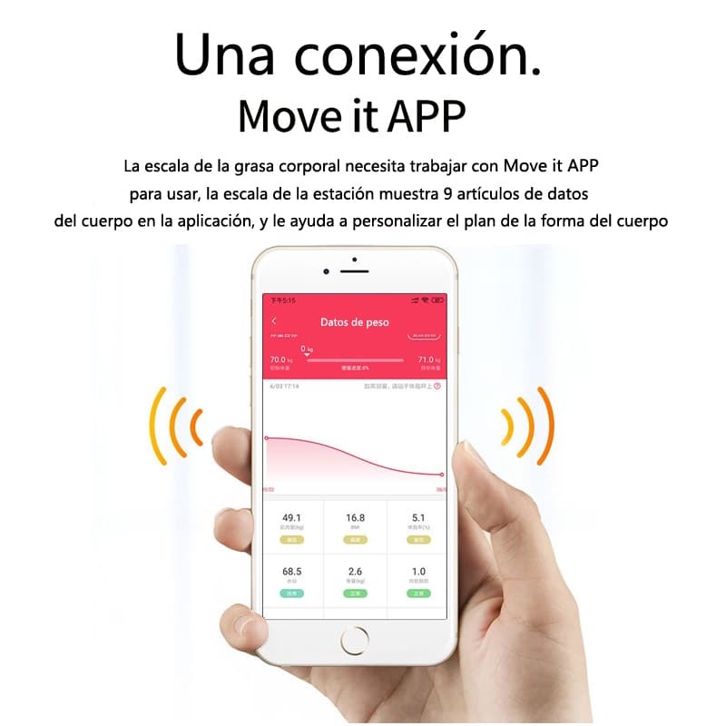 Báscula electrónica inteligente 180kg, Bluetooth APP y recargable — foto 6