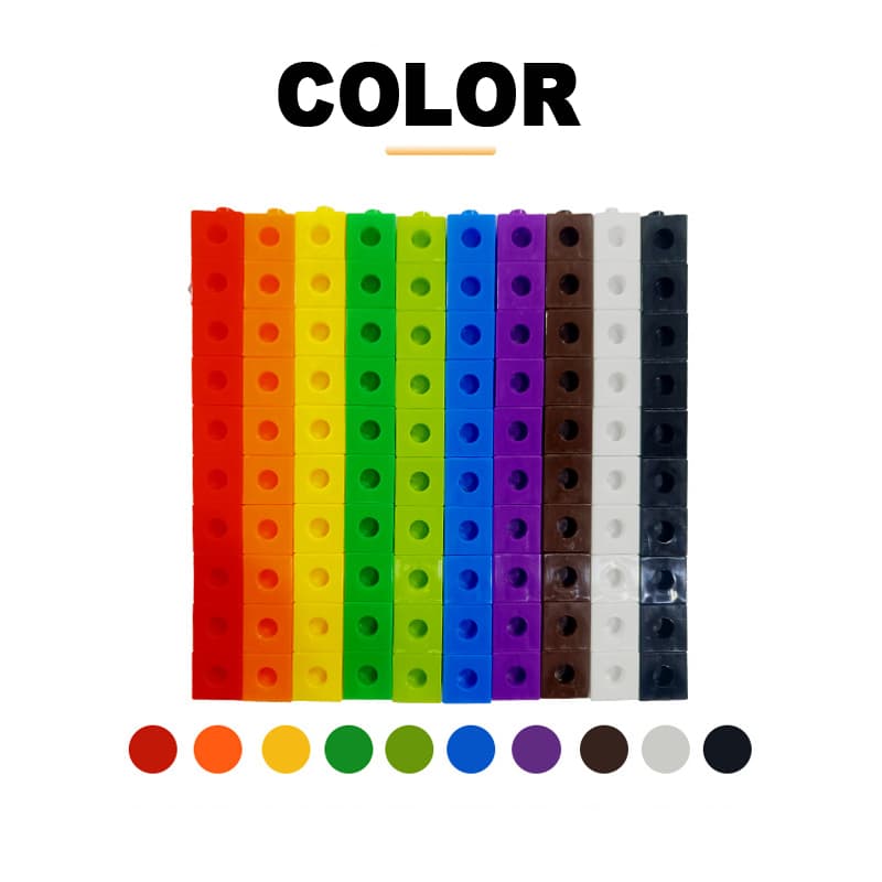 100 Cubos De Encaje Unifix - Matemáticas — foto 3