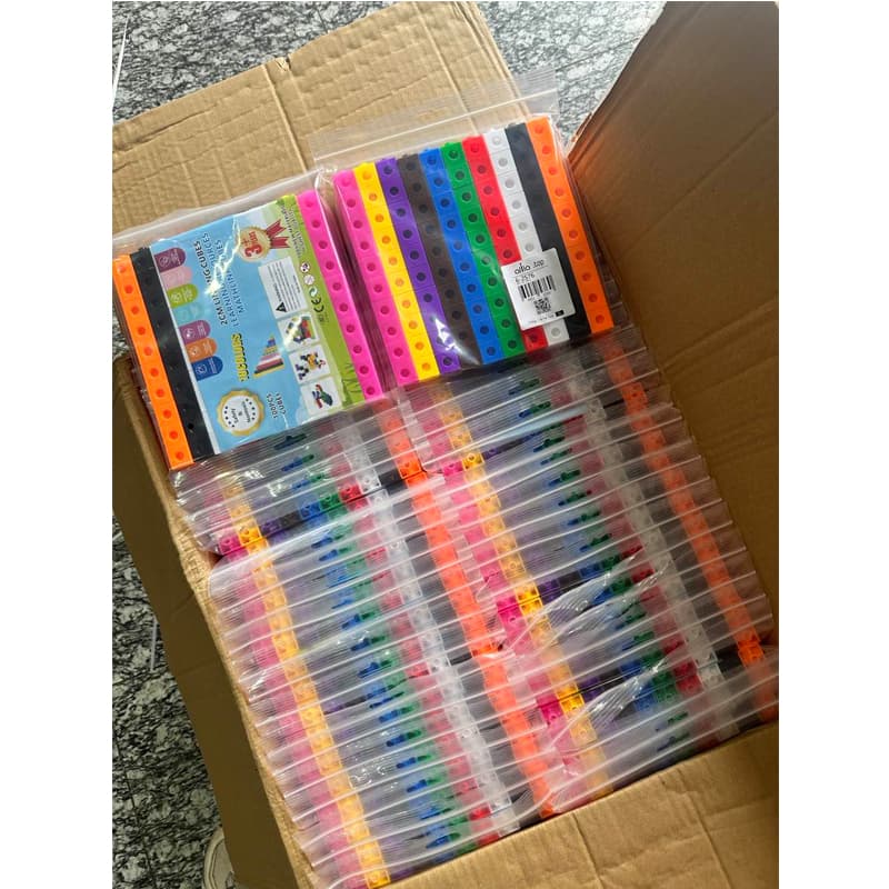 100 Cubos De Encaje Unifix - Matemáticas — foto 5