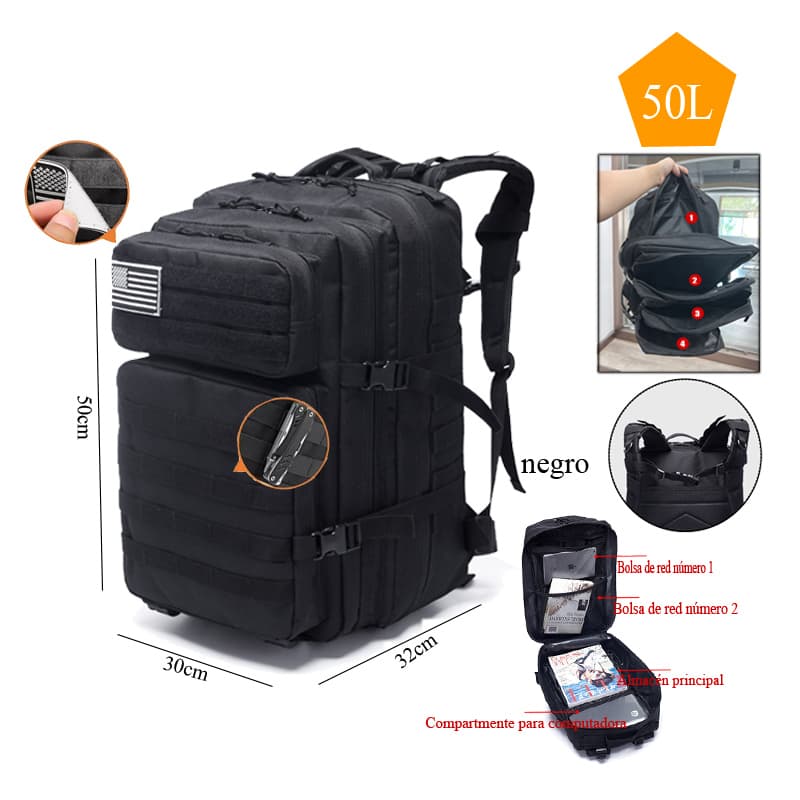 50L impermeable Mochila Tactica Militar Outdoor Pentagon — foto 1