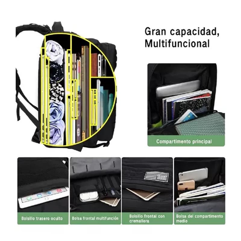 50L impermeable Mochila Tactica Militar Outdoor Pentagon — foto 3